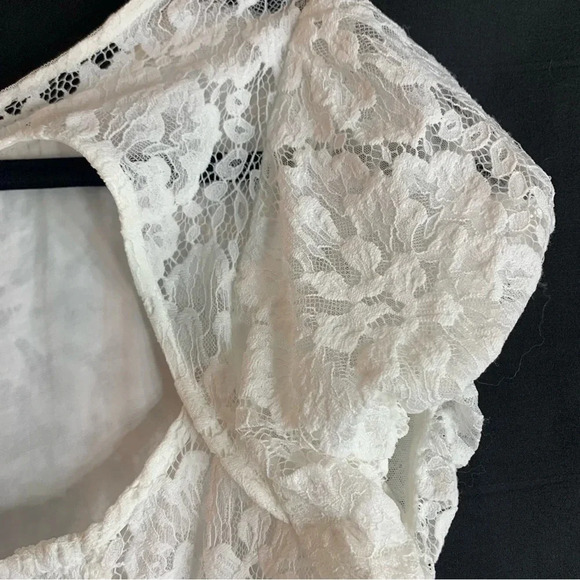 NWT Free People Hailee Lace Mini Dress in White, size M - Picture 11 of 14